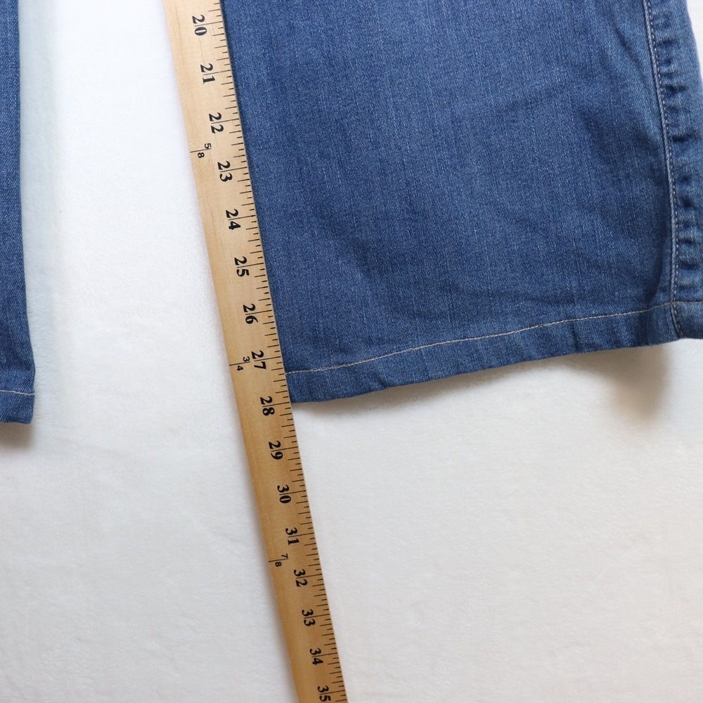 GUESS Blue Wide Leg High Rise Whiskered‎ Denim Jeans 28 - Picture 8 of 9